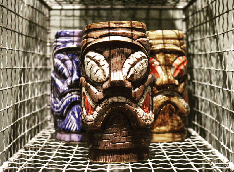 Native style Polynesian tiki mug